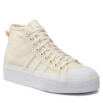 adidas Buty Nizza Platform Mid W GX8356 Beżowy