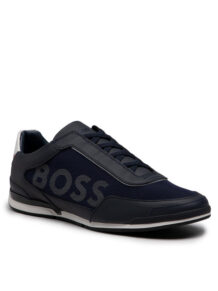 Boss Sneakersy Saturn 50480087 10221586 01 Granatowy