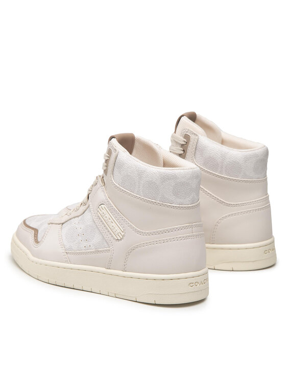 Coach Sneakersy Hi Top Coated Canvas CD304 Beżowy
