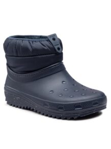 Crocs Botki Classic Neo Puff Shorty Boot W 207311 Granatowy