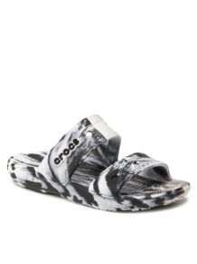 Crocs Klapki Classic Crocs Marbled Sandal 207701 Biały