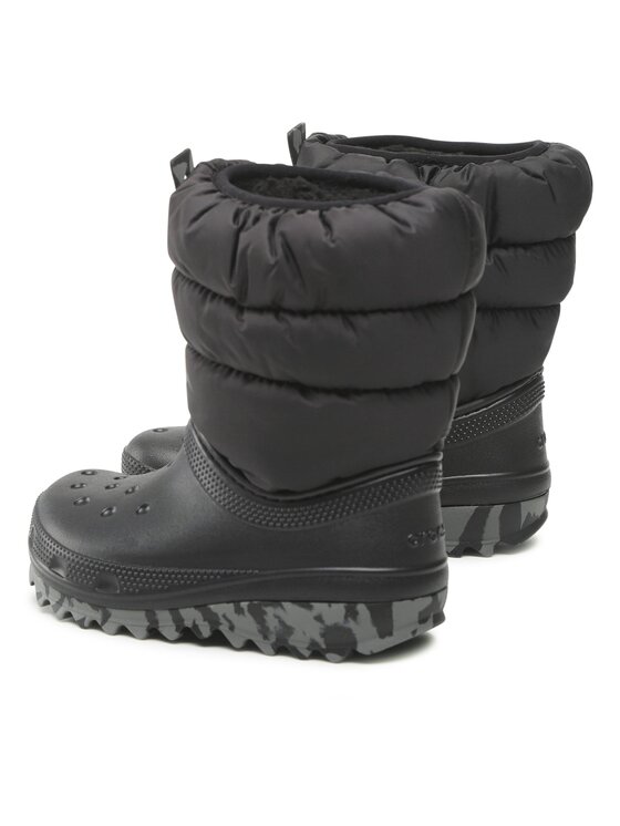 Crocs Śniegowce Classic Neo Puff Boot K 207684 Czarny