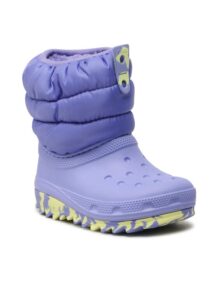 Crocs Śniegowce Classic Neo Puff Boot T 207683 Fioletowy
