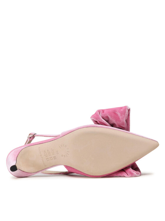 Custommade Sandały Alima Velvet 999620017 Różowy