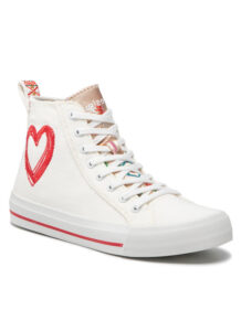 Desigual Sneakersy Beta Heart 22SSKA03 Biały