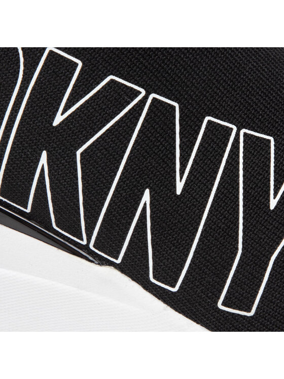 DKNY Sneakersy DKNY-Pavi-Slip On Wedge Czarny