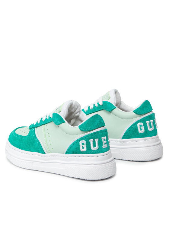 Guess Sneakersy Afi FI5GAF LEA12 Zielony