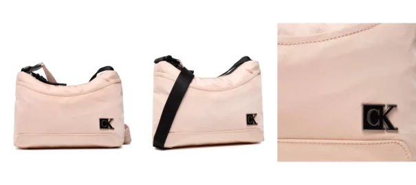 Calvin Klein Jeans Torebka Feminine Nylon Shoulder Bag K60K608955 Różowy