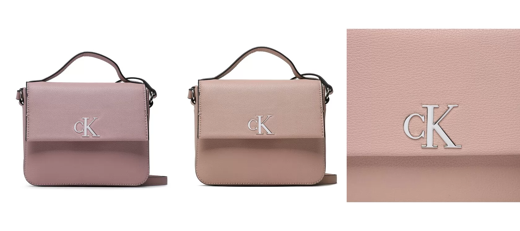 Calvin Klein Jeans Torebka Minimal Monogram Boxy Flap Cb19 K60K610330 Różowy