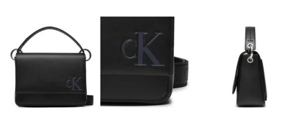 Calvin Klein Jeans Torebka Sculpted Boxy Top Handle20 Mono K60K610067 Czarny