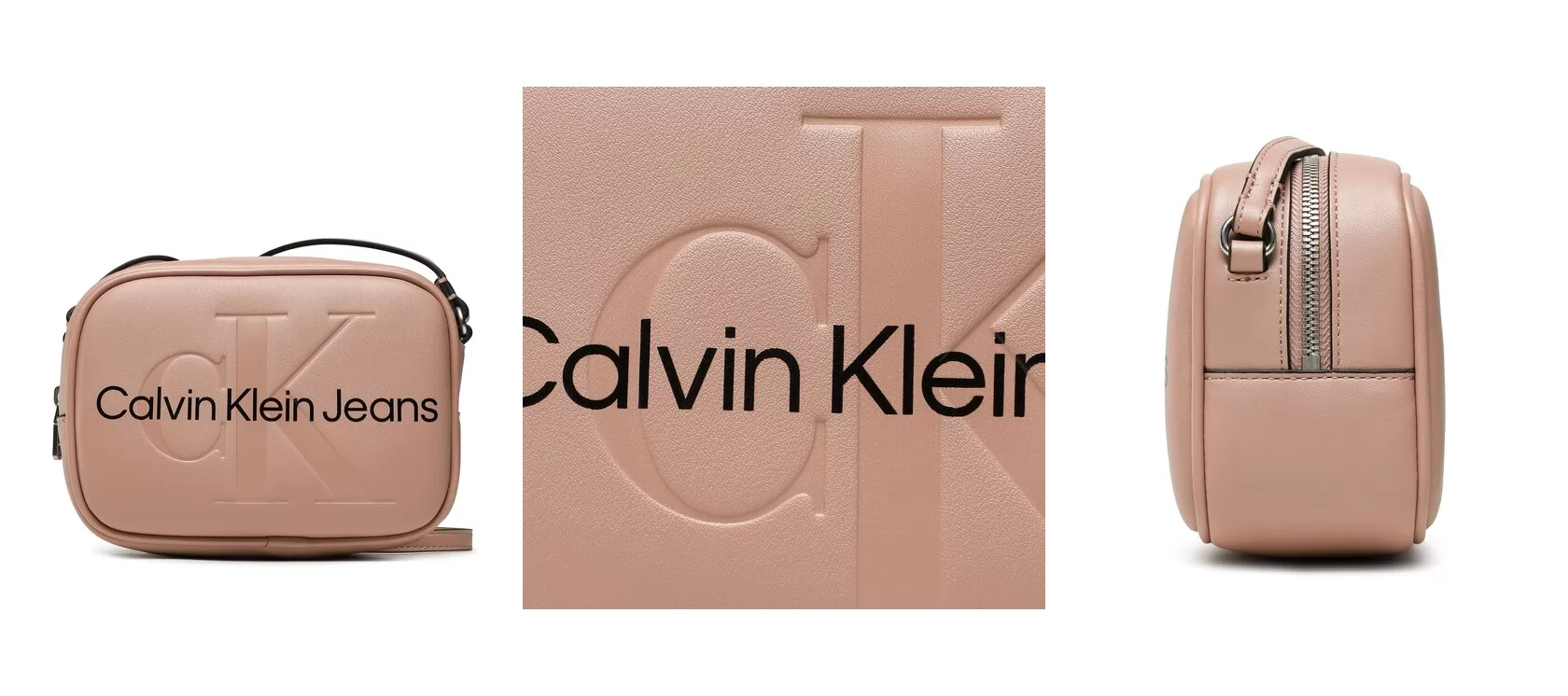 Calvin Klein Jeans Torebka Sculpted Camera Bag K60K607202 Różowy