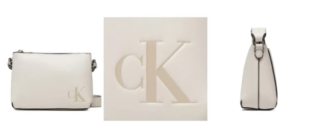 Calvin Klein Jeans Torebka Sculpted Camera Pouch21 Mono K60K610078 Beżowy