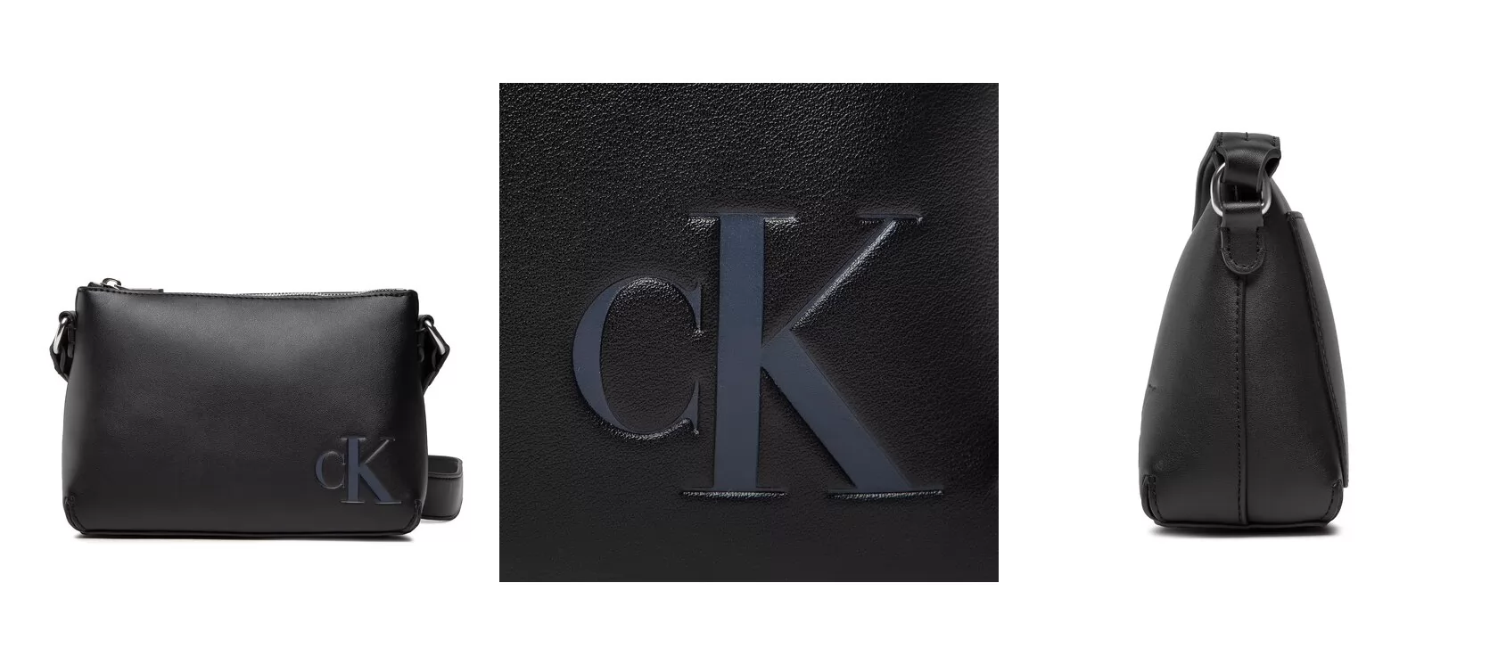 Calvin Klein Jeans Torebka Sculpted Camera Pouch21 Mono K60K610078 Czarny