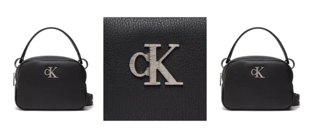 Calvin Klein Jeans Torebka Texture Camera Bag20 K60K609779 Czarny