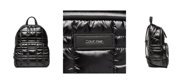 Calvin Klein Plecak Ck Must Nylon Backpack Quilt K60K609896 Czarny
