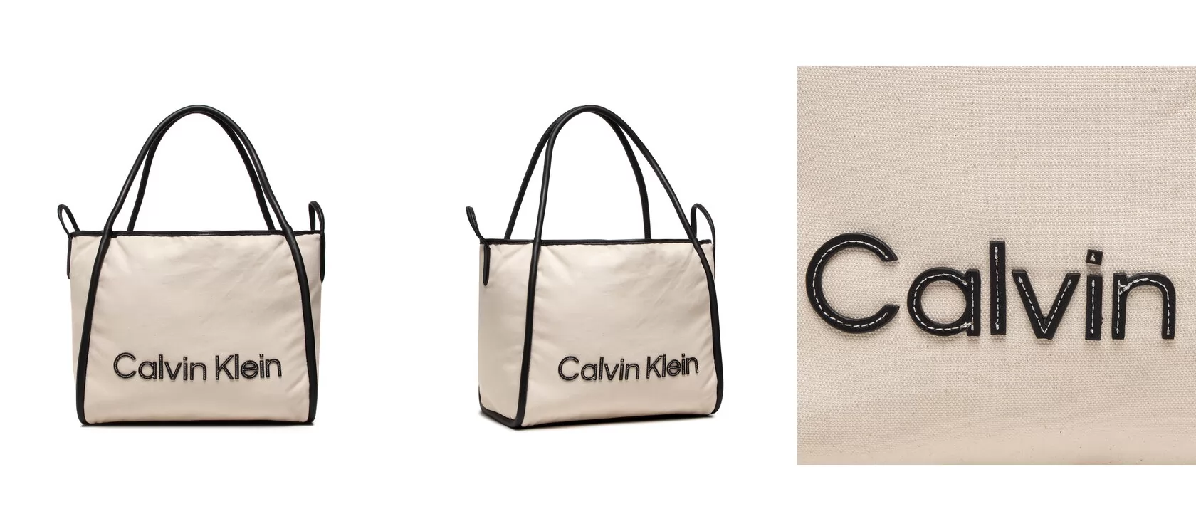 Calvin Klein Torebka Calvin Resort Carry All Bag Cnvs K60K609405 Beżowy