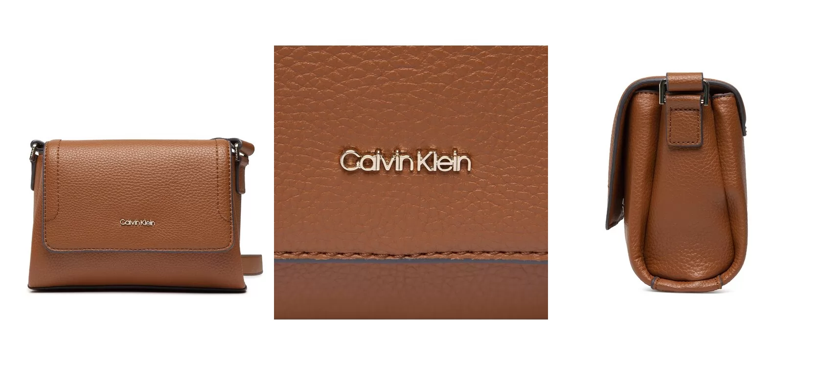 Calvin Klein Torebka Ck Elevated Crossbody W/Flap K60K609850 Brązowy