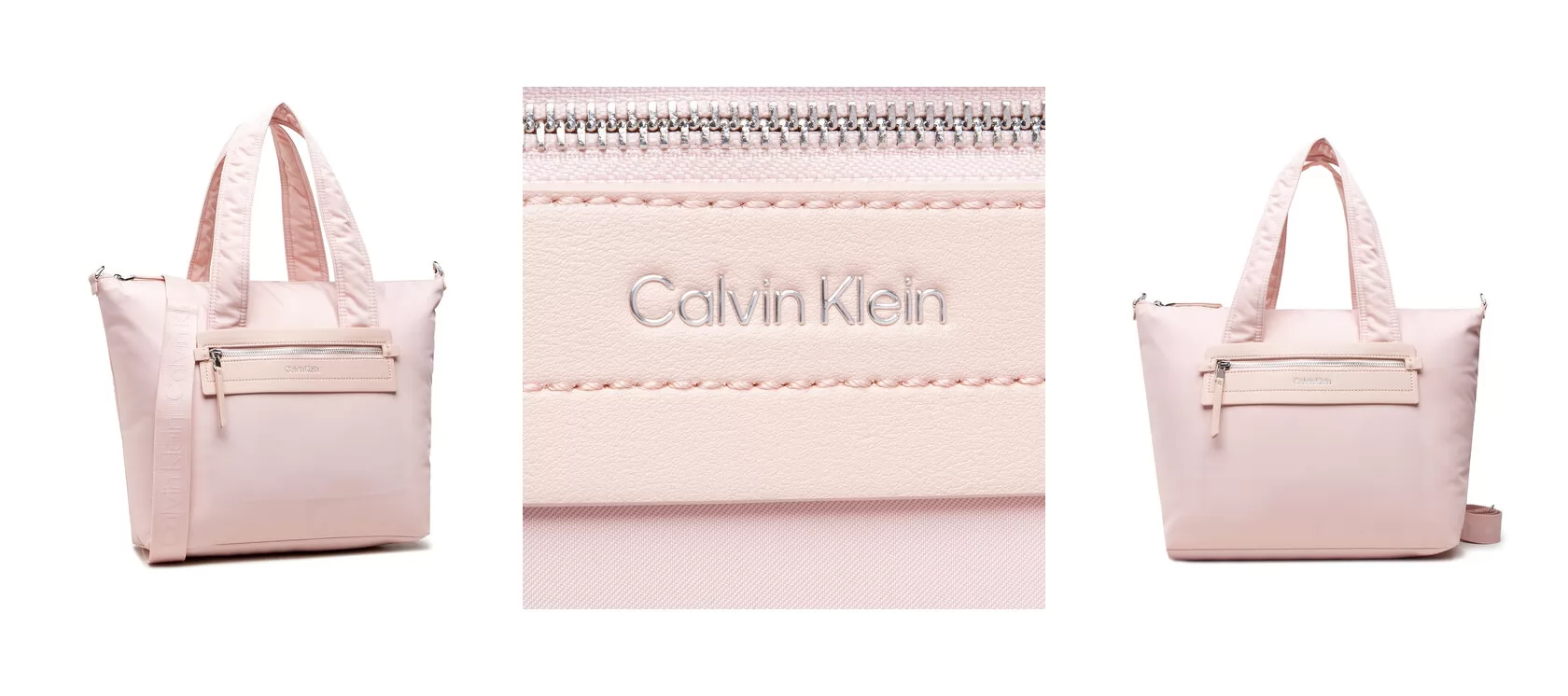 Calvin Klein Torebka Ck Essential Shopper W/Zip Lg K60K609579 Różowy