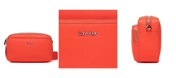 Calvin Klein Torebka Ck Must Camera Bag W/Pckt Lg K60K608410 Pomarańczowy
