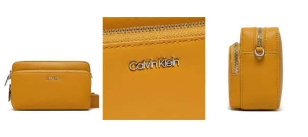 Calvin Klein Torebka Ck Must Camera Bag W/Pckt Lg K60K608410 Żółty