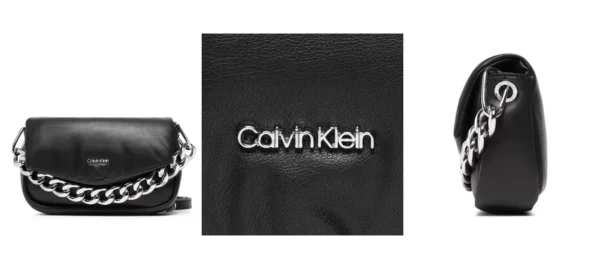 Calvin Klein Torebka Puffed Crossbody K60K609853 Czarny