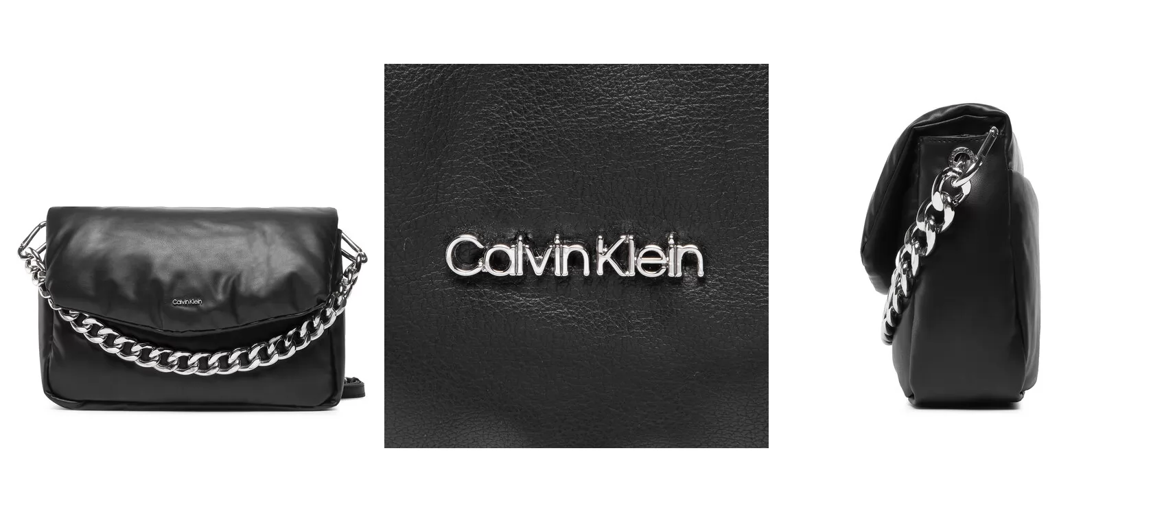 Calvin Klein Torebka Puffed Shoulder Bag K60K609854 Czarny