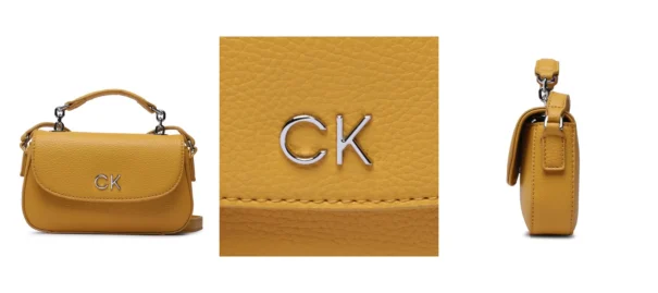 Calvin Klein Torebka Re-Lock Crossbody W/Flap Pbl K60K610197 Żółty