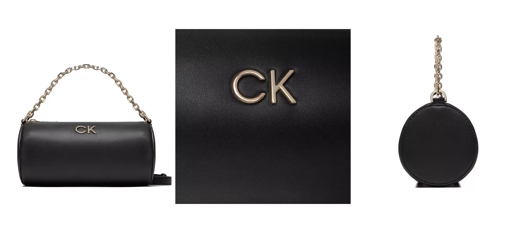 Calvin Klein Torebka Re-Lock Cylinder Crossbody K60K610286 Czarny