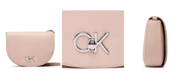 Calvin Klein Torebka Re-Lock Saddle Bag K60K609871 Różowy