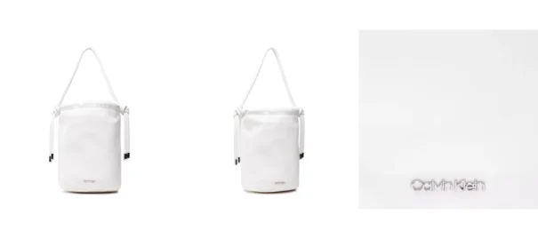 Calvin Klein Torebka Roped Bucket Bag K60K609003 Biały