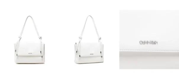 Calvin Klein Torebka Roped Shoulder Bag K60K609004 Biały