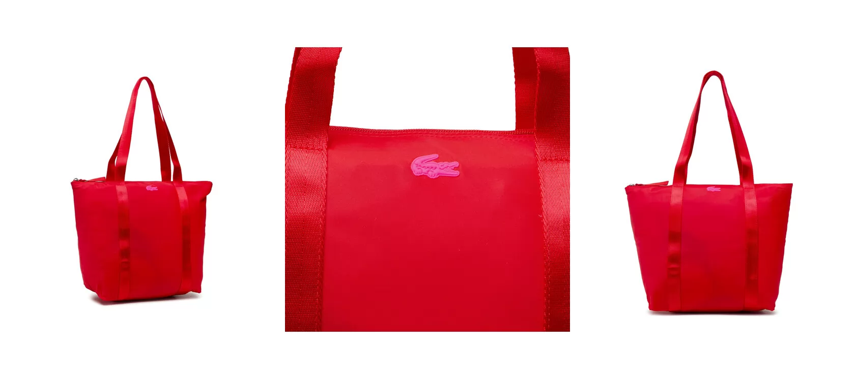 Lacoste Torebka M Shopping Bag NF3619YA Czerwony
