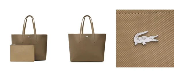 Lacoste Torebka Shopping Bag NF2142AA Beżowy