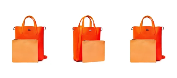 Lacoste Torebka Vertical Shopping Bag NF2991AA Pomarańczowy