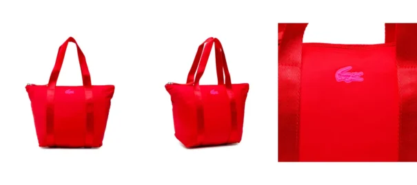 Lacoste Torebka Xs Shopping Bag NF3620YA Czerwony