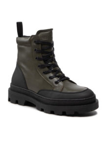 Les Deux Kozaki Tanner Mid-Top Leather Sneaker LDM820022 Zielony