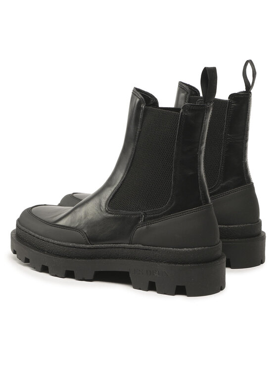 Les Deux Sztyblety Tanner Leather Chealsea Boot LDM820021 Czarny