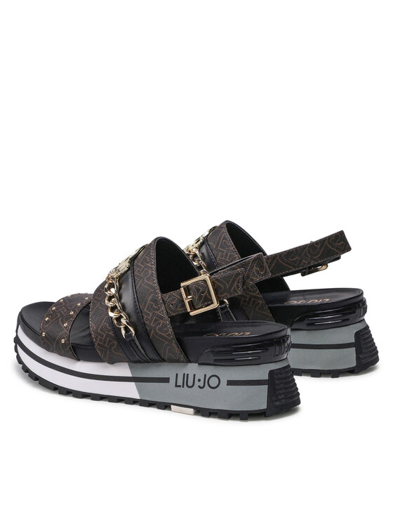 Liu Jo Sandały Maxi Wonder Sandal 8 BA2149 EX057 Brązowy