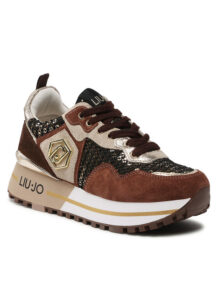 Liu Jo Sneakersy Maxi Wonder 01 BF2095 PX242 Brązowy