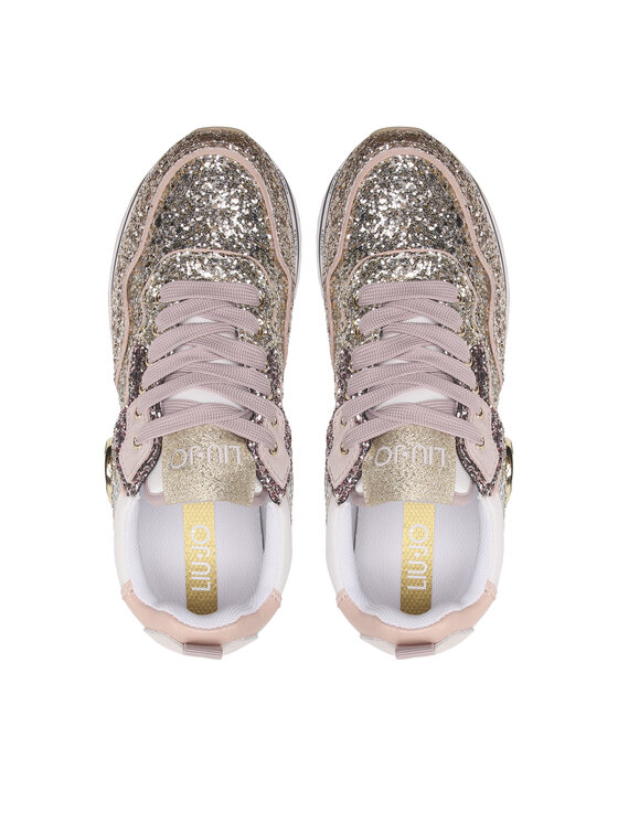Liu Jo Sneakersy Wonder Glitter 24 BA3021 EX135 Złoty