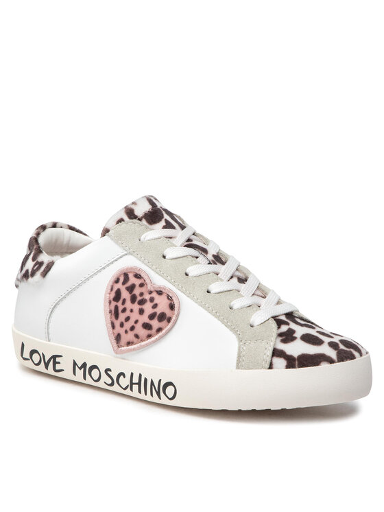 LOVE MOSCHINO Sneakersy JA15162G1FIAB10A Biały