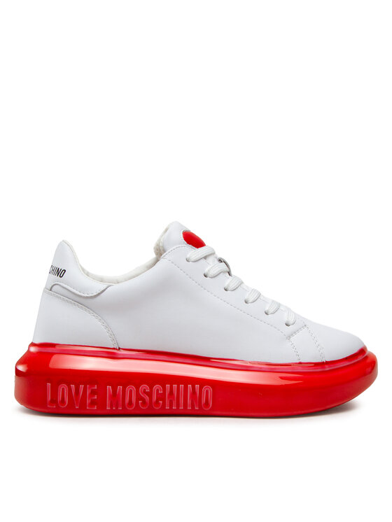 LOVE MOSCHINO Sneakersy JA15174G0FIAY10B Biały