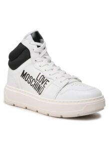LOVE MOSCHINO Sneakersy JA15284G1GIAC10A Biały