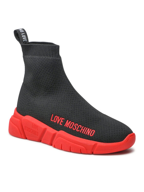 LOVE MOSCHINO Sneakersy JA15343G1FIZ400A Czarny