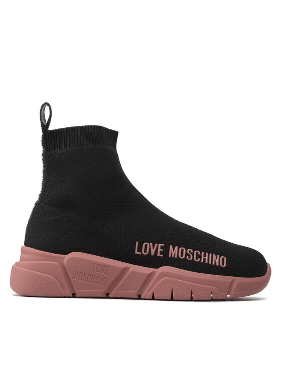 LOVE MOSCHINO Sneakersy JA15343G1FIZ400B Czarny