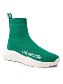 LOVE MOSCHINO Sneakersy JA15343G1FIZ4850 Zielony