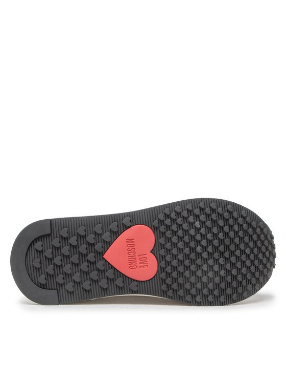 LOVE MOSCHINO Sneakersy JA15354G1FIN210A Beżowy