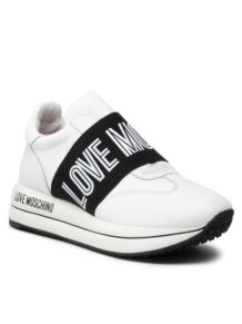 LOVE MOSCHINO Sneakersy JA15394G1FIE0 Biały