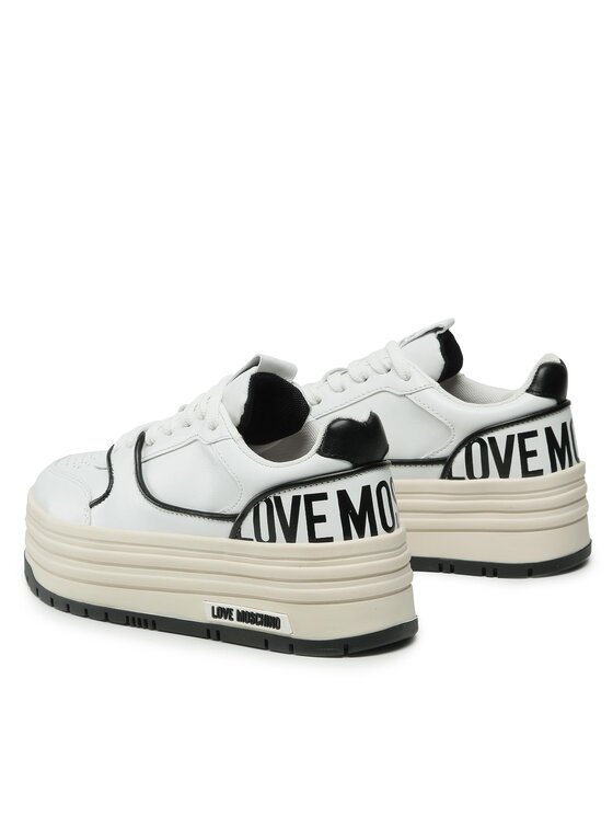 LOVE MOSCHINO Sneakersy JA15426G1GIAO10A Biały