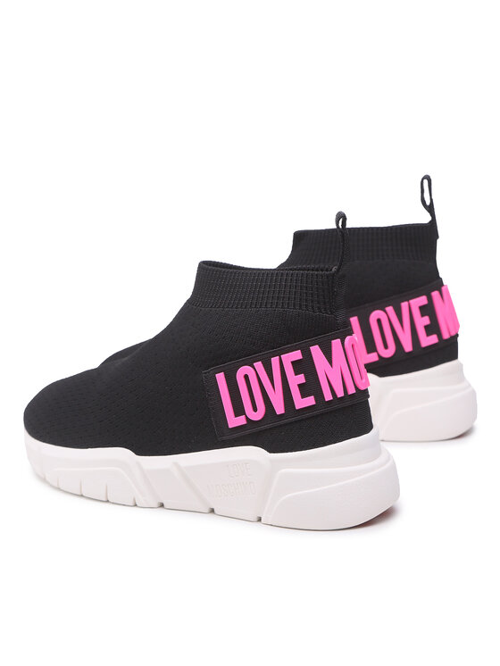 LOVE MOSCHINO Sneakersy JA15483G1GIZF00A Czarny